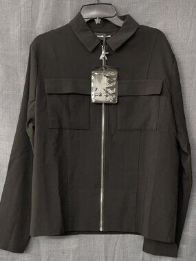 NWT Maniere De Voir Signature Military Green Jacket Size M